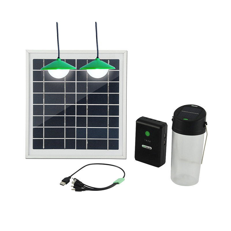 Sistema de iluminación solar para el hogar.