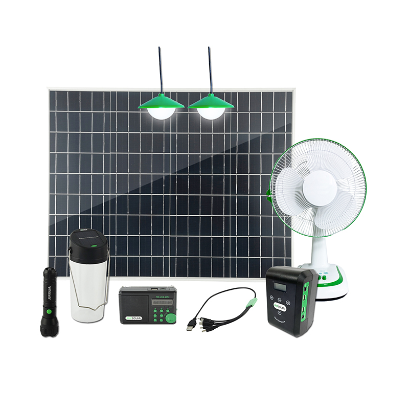 Kits de hogar con ventilador CC de energía solar