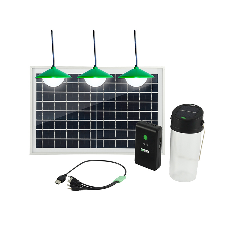 Kit de iluminación con energía solar.